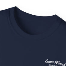 Load image into Gallery viewer, Dana Wharf Sportfishing Unisex Ultra Cotton Tee - White & Navy