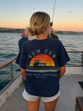 Load image into Gallery viewer, Gray Sum Fun Boat T-Shirt
